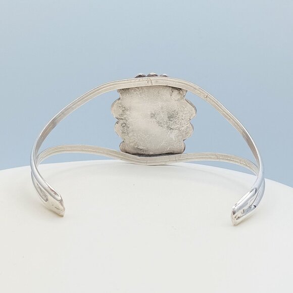 VTG 925 Sterling Silver NAVAJO Turquoise Braided Southwestern Cuff Bracelet - Picture 8 of 16